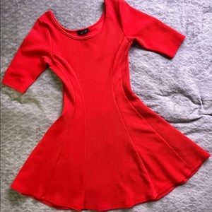 Red Rockabilly Swing Dress